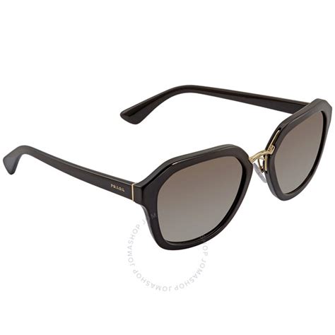 Prada CATWALK Grey Gradient Geometric Ladies Sunglasses 